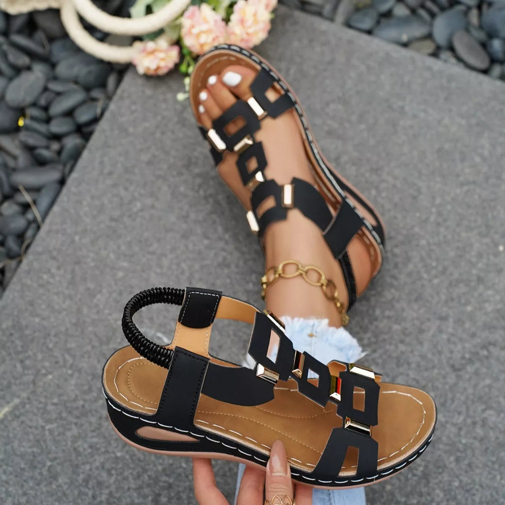 Open Toe Wedge Sandals