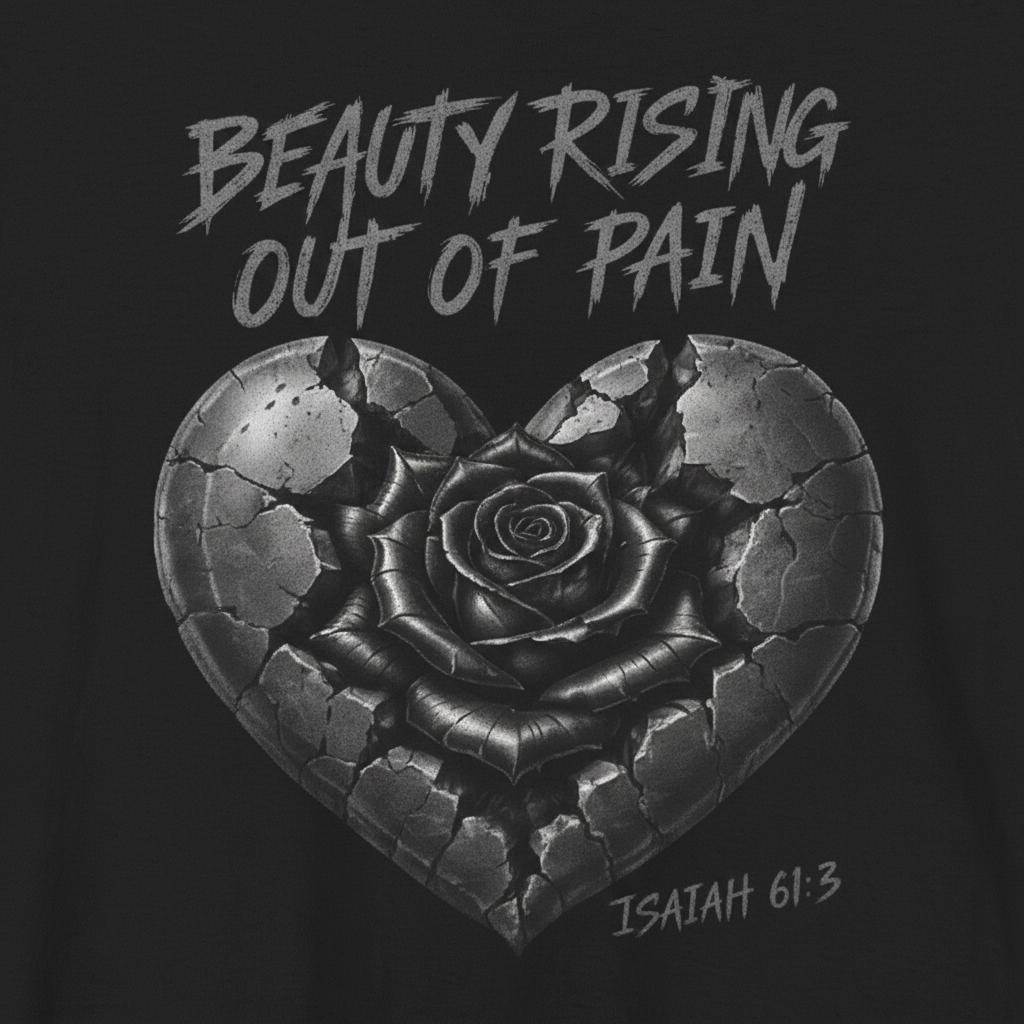 Beauty Rising Out of Pain Tee — Isaiah 61:3 | SEEN. Her. Collection