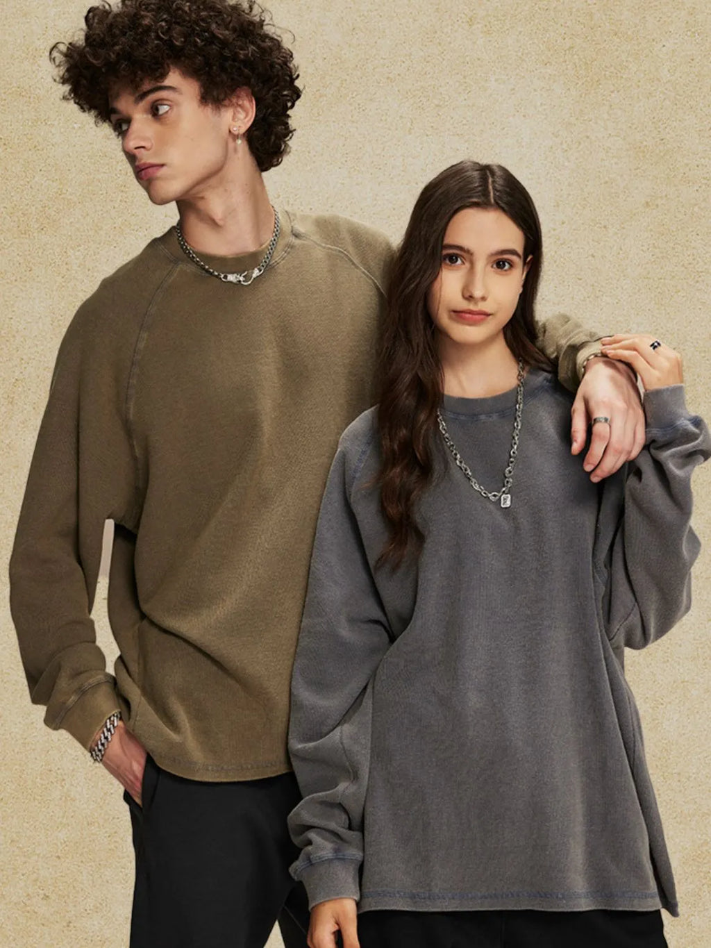 Men's Round Neck Long Sleeve T-Shirt