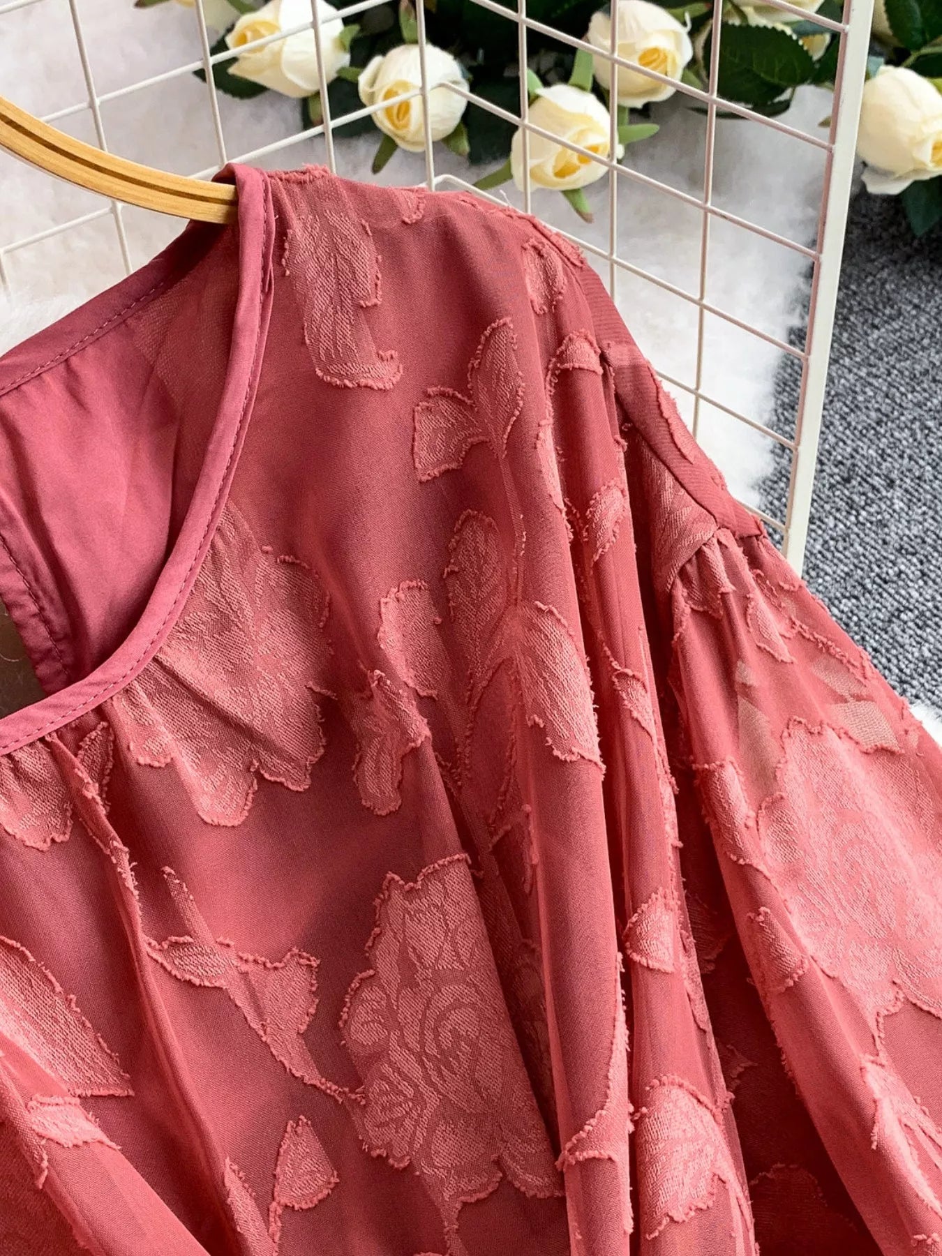 Tie Waist Long Sleeve Dress