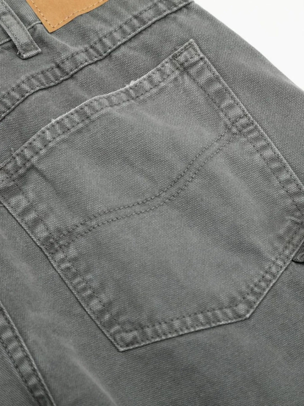 Men's Washed Distressed Curved Jeans