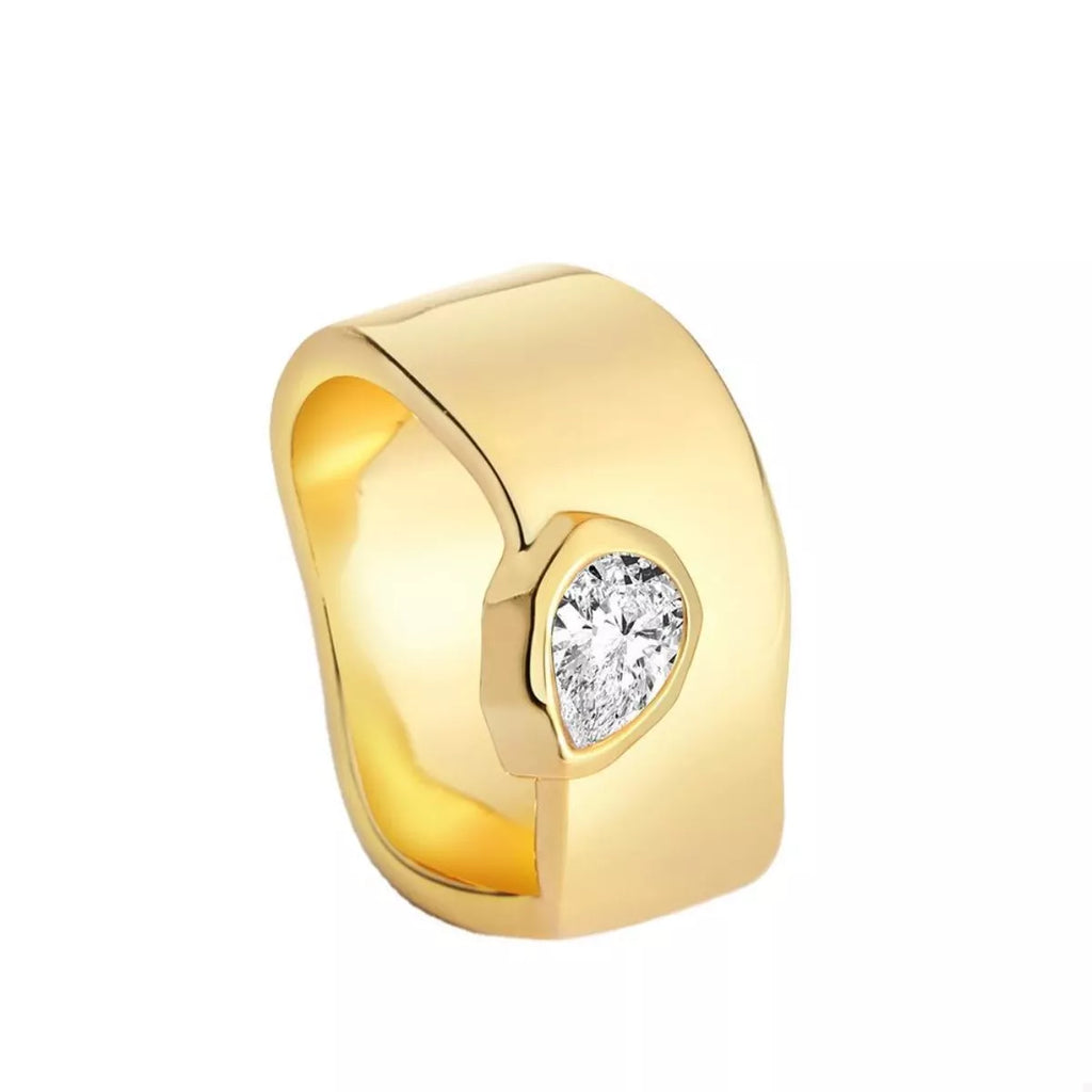 18K Gold-Plated Minimalist Design Ring