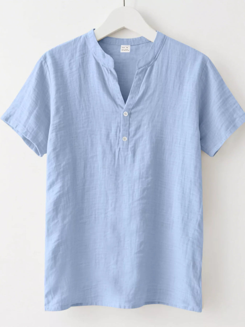 Men's Full Size Button Detail Short Sleeve Shirt Plus Size