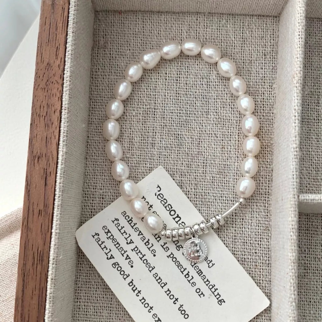 Pearl 925 Sterling Silver Bracelet
