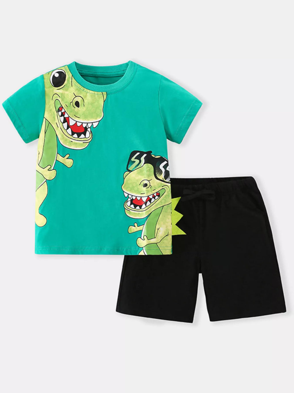 Children's Dinosaur Short Sleeve Tee & Shorts Set