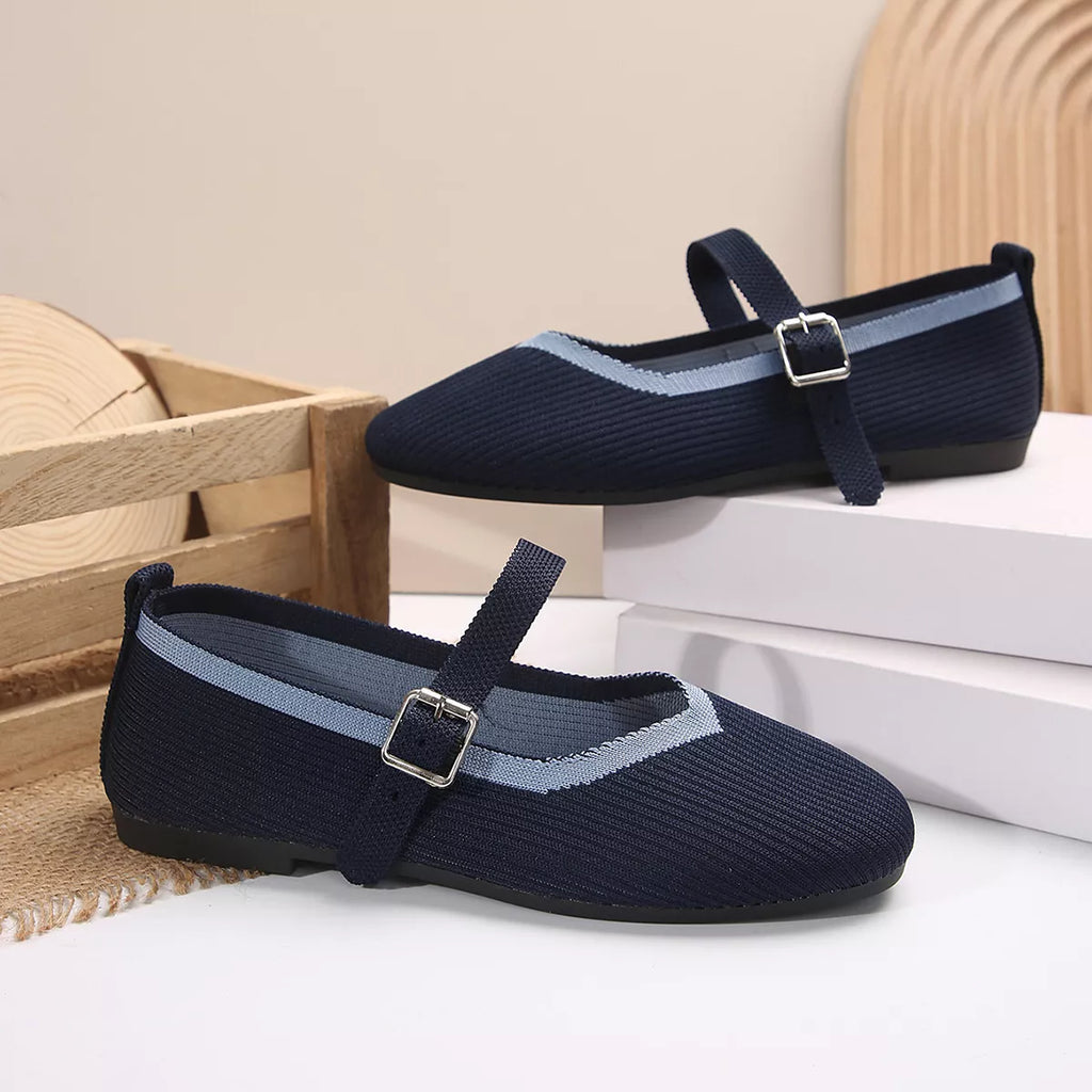 Round Toe Mesh Slip-Ons