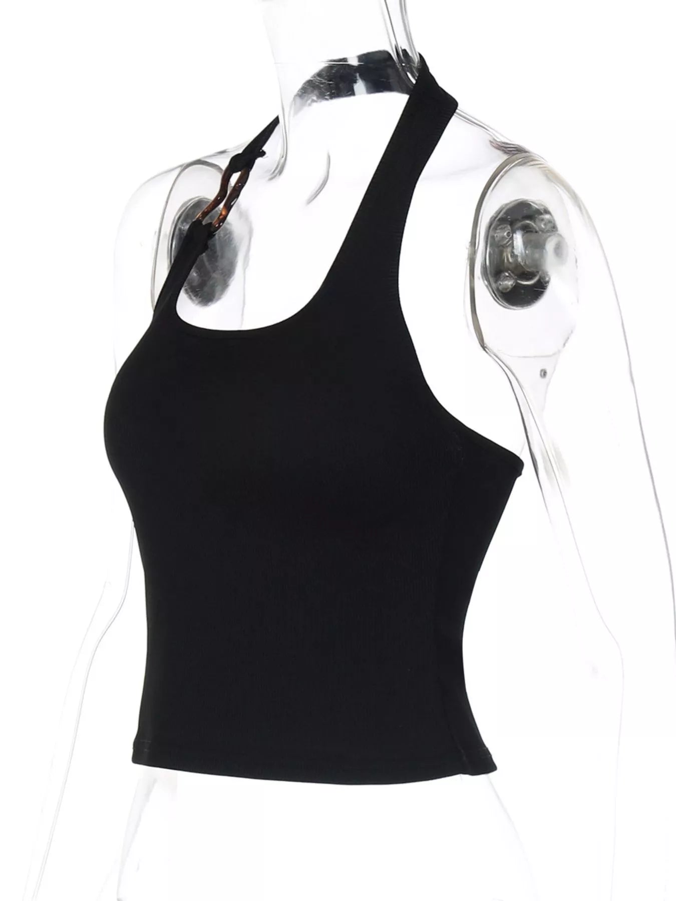 Ribbed Halter Neck Tank