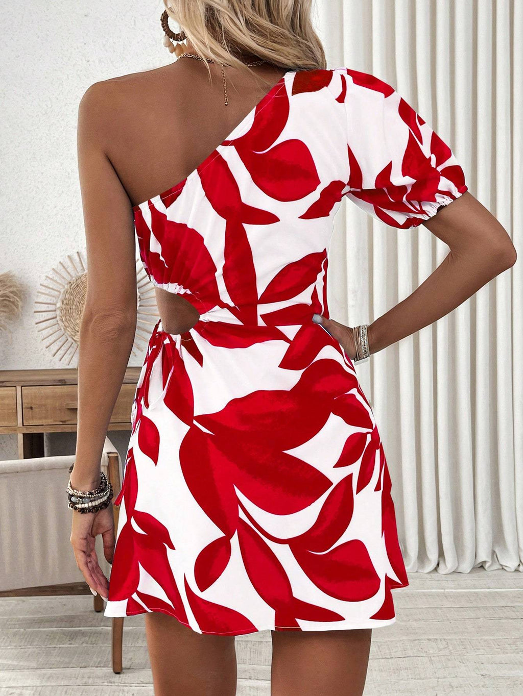 Women’s Puff Sleeve Summer Dress – Vacation & Beach Outfit