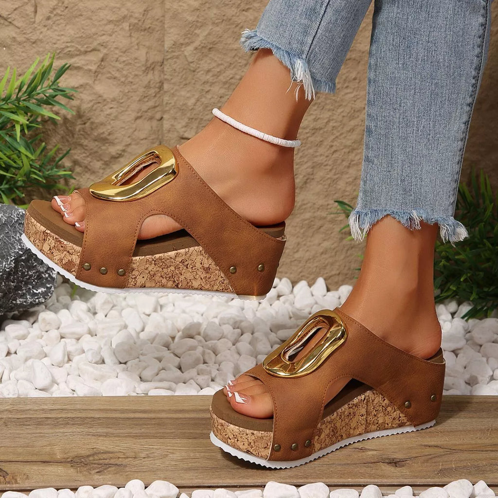Open Toe Wedge Sandals