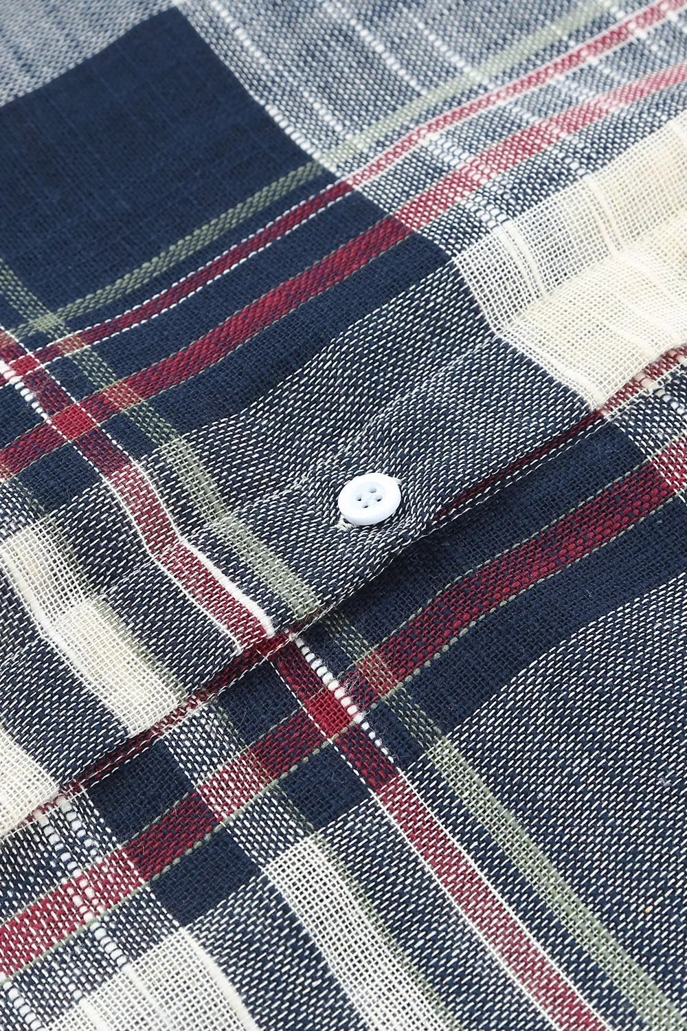 Plaid Button-Down Long Sleeve Shirt