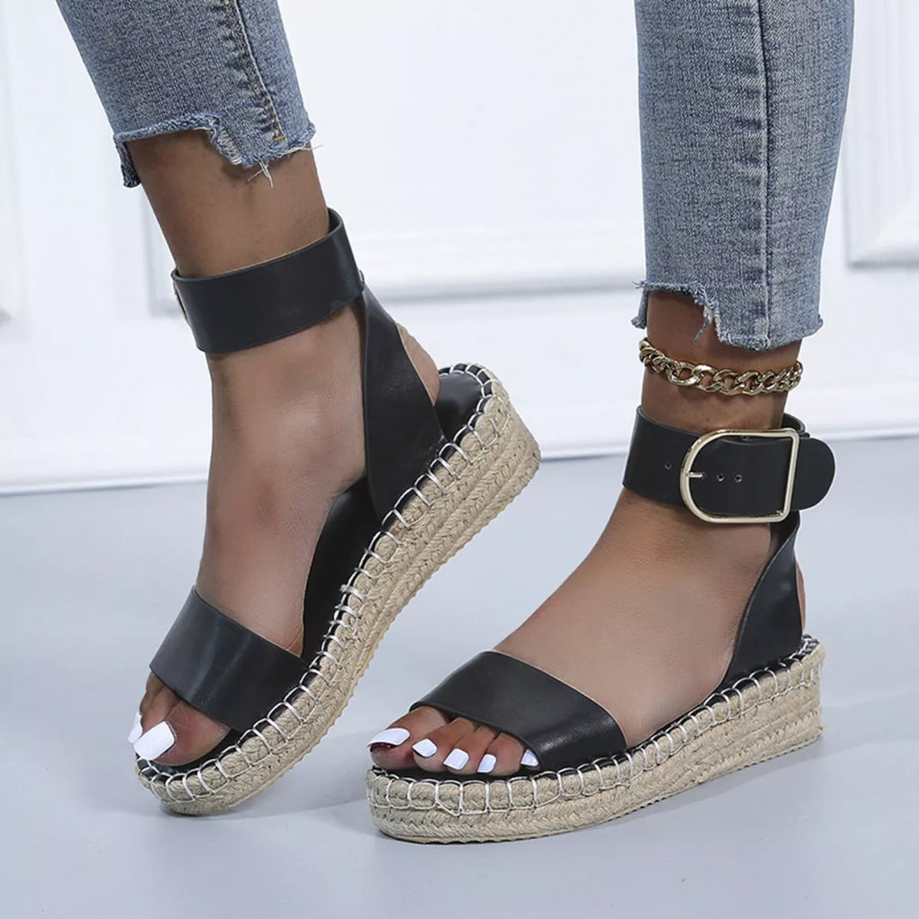 Open Toe Openwork Sandals
