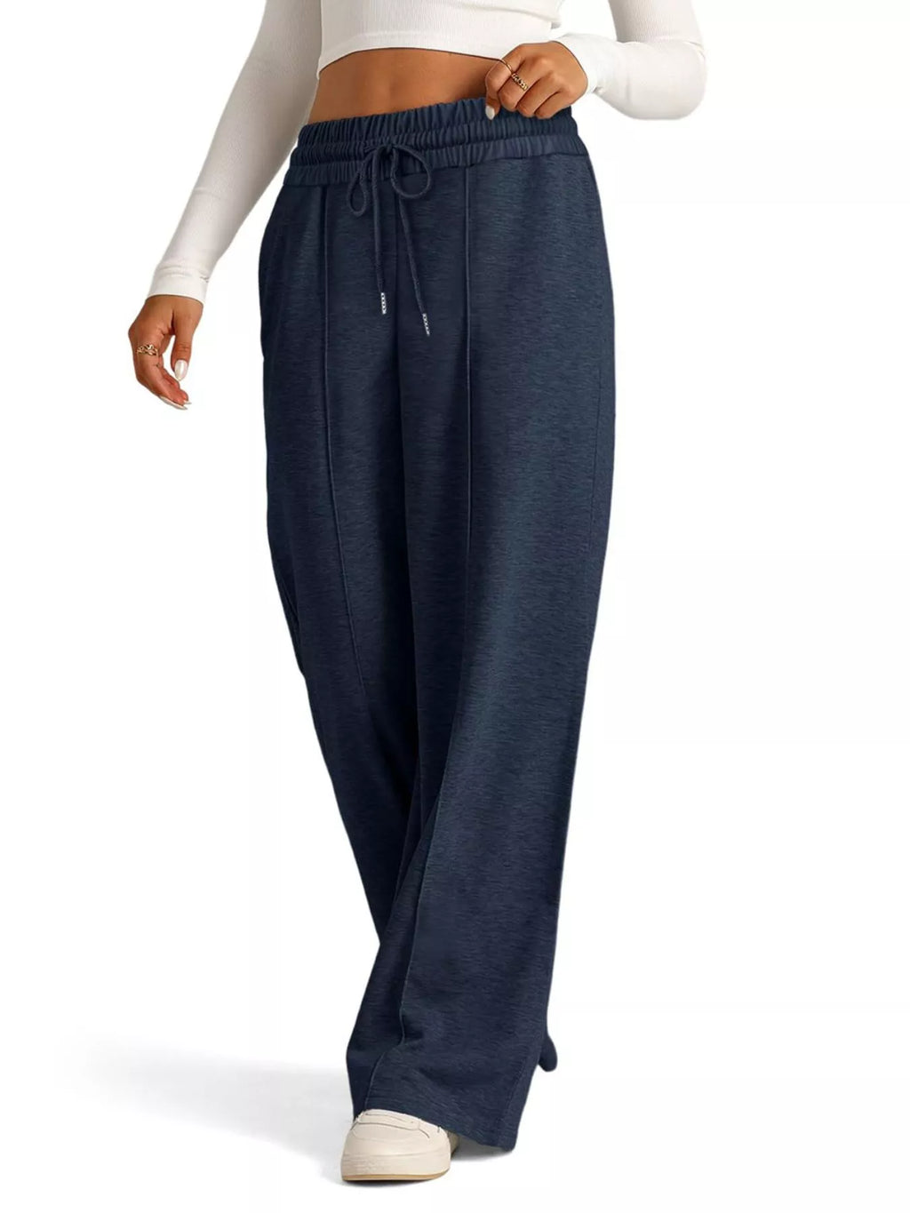 Wide Leg Drawstring Pants