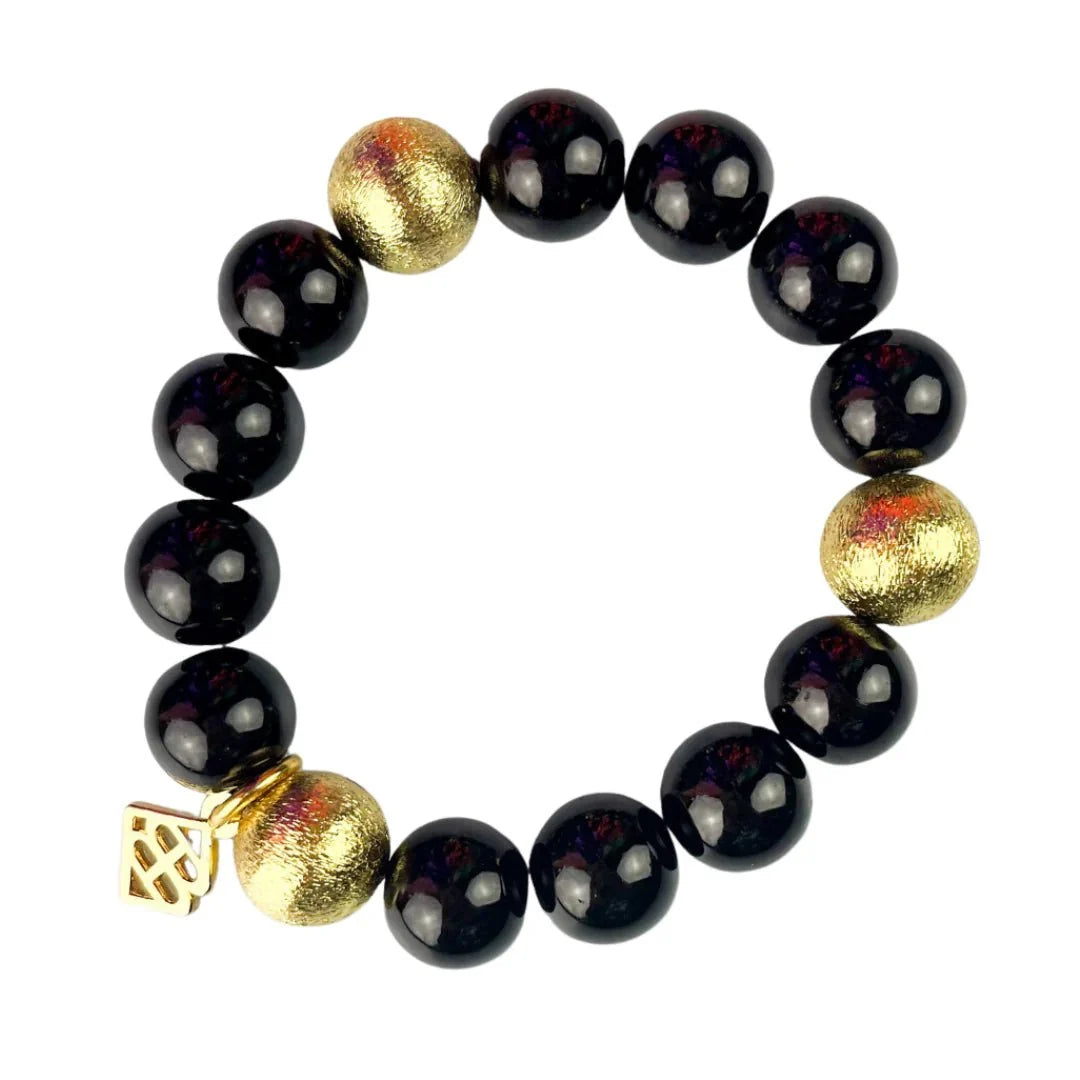 BRIANNA CANNON - 
Black Beaded Brianna Bracelet