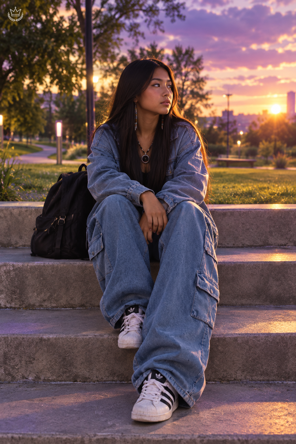 Y2K Cargo Jeans | Baggy Wide-Leg Multi-Pocket Denim | Women's Harajuku Streetwear Pants