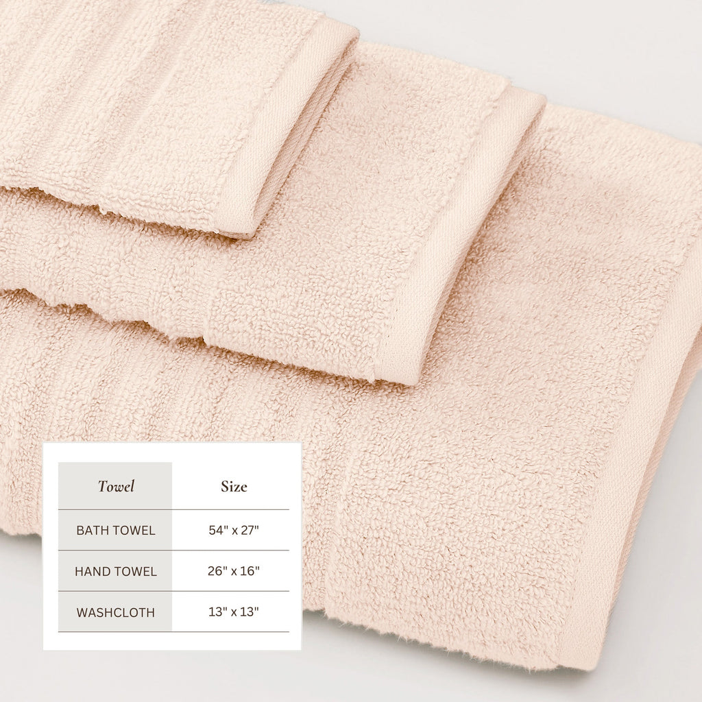 Luxury Combed Cotton Bath Towel Set - Karina Collection