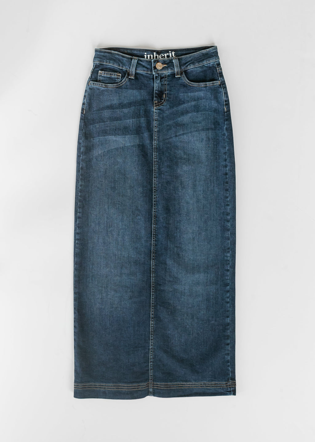 Bria Dark Wash Denim Maxi Skirt - FINAL SALE