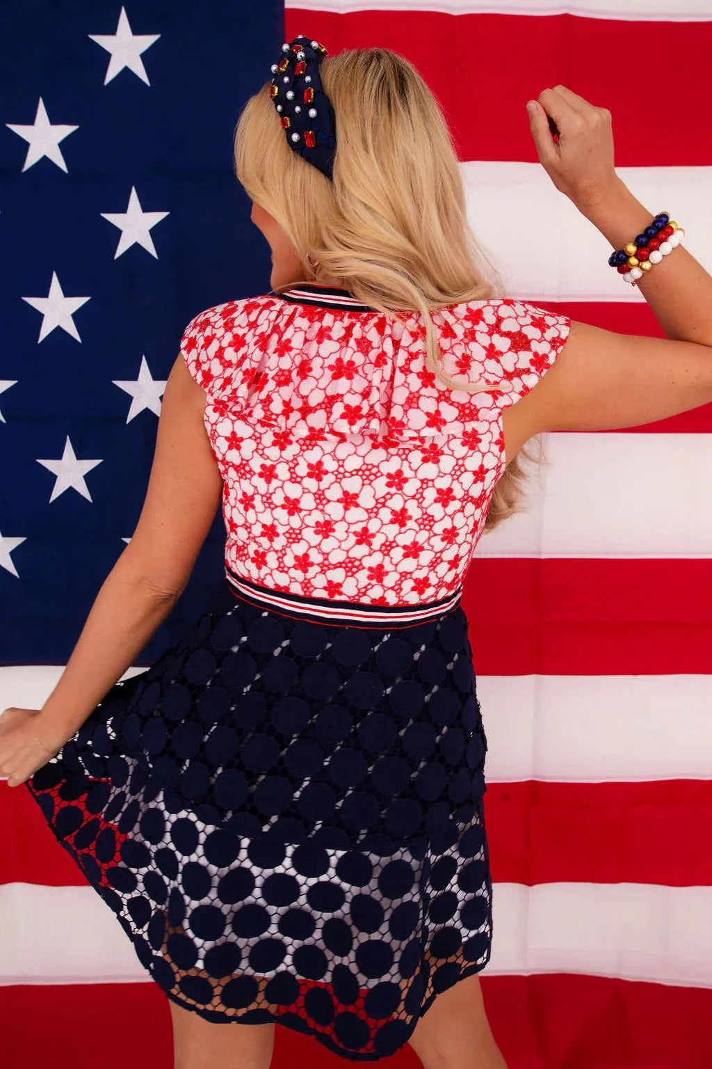 Brianna Cannon - American Beauty Eyelet Dress