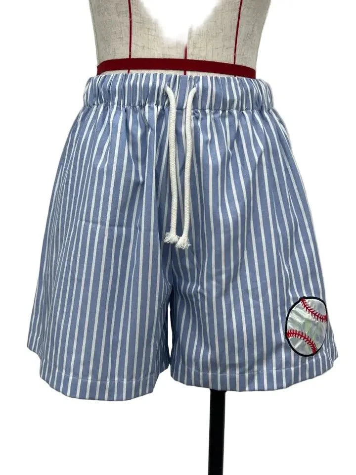 Brianna Cannon- Baseball Stripes Shorts