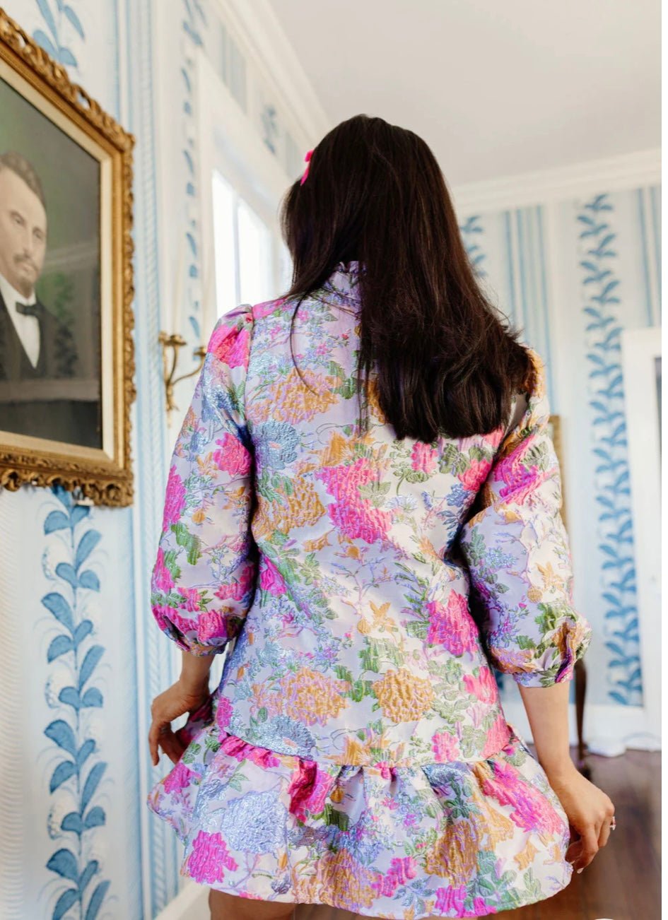 Brianna Cannon Bib Dress - Garden Party
