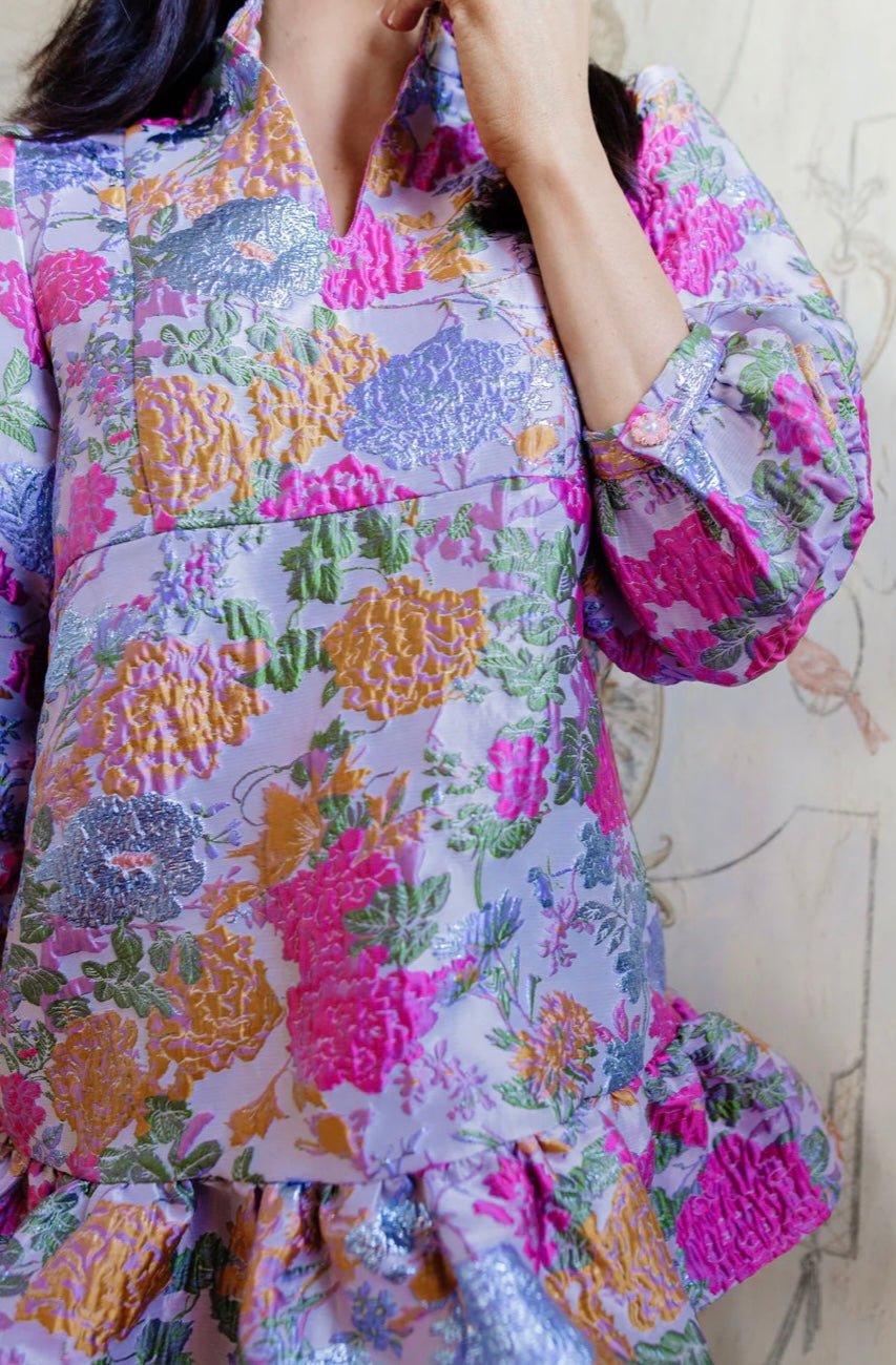 Brianna Cannon Bib Dress - Garden Party