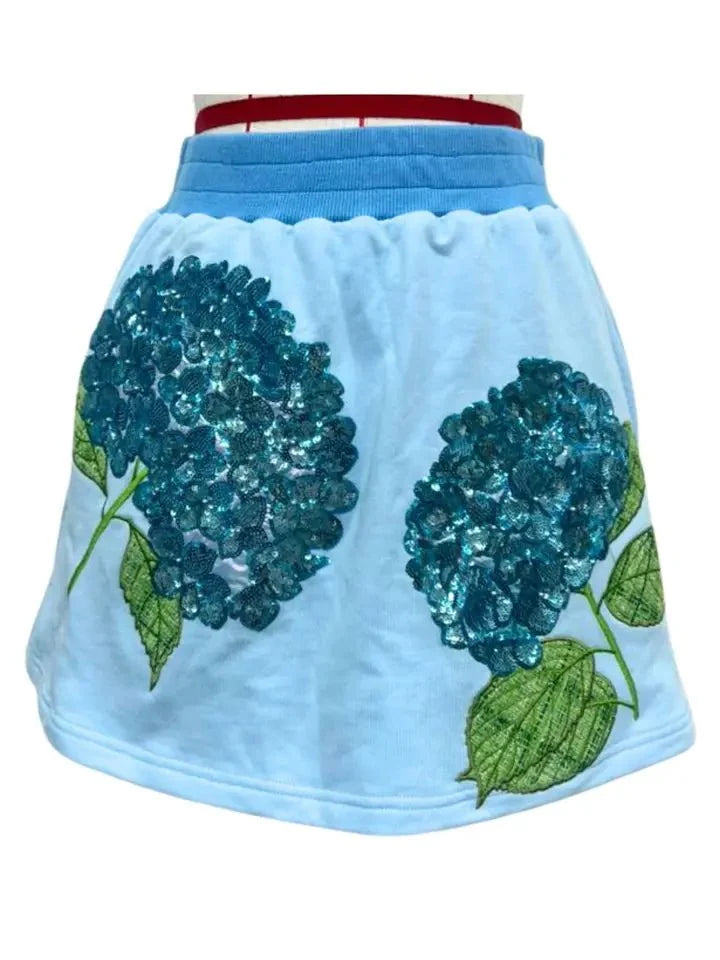 Brianna Cannon- Blue Hydrangea Skirt/Skort
