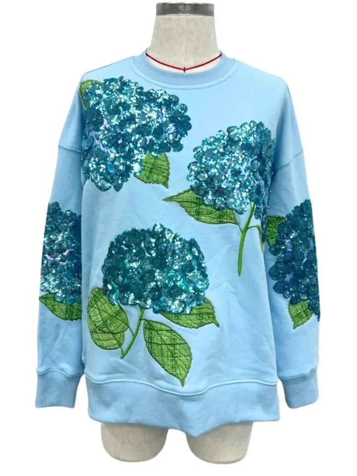 Brianna Cannon - Blue Hydrangea Sweatshirt
