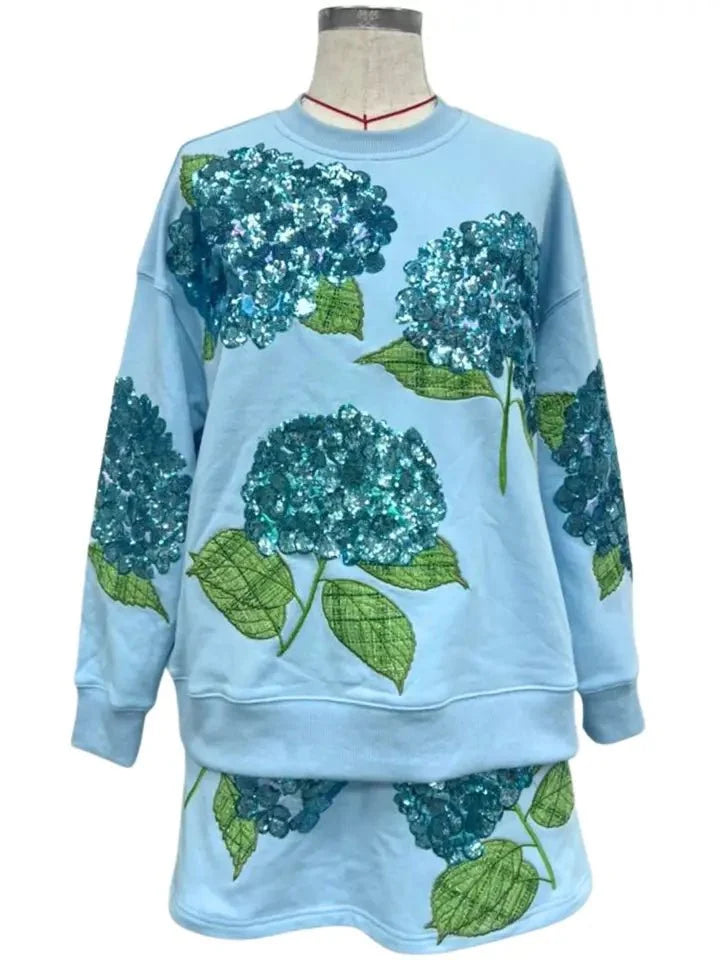 Brianna Cannon - Blue Hydrangea Sweatshirt