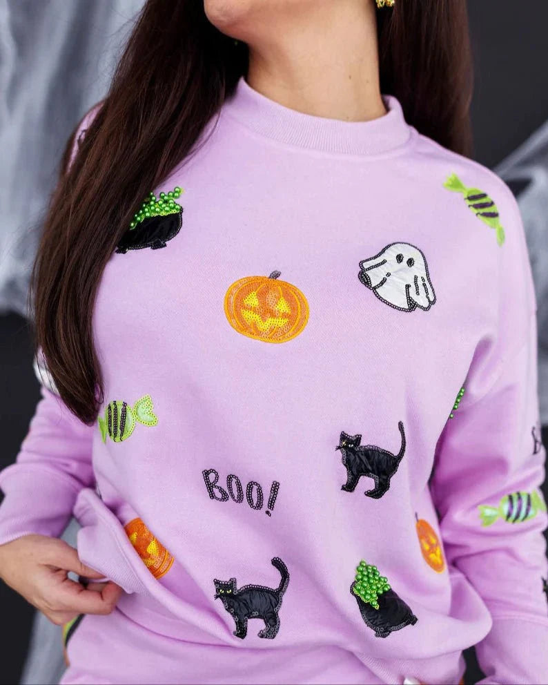 Brianna Cannon • Lavender Spooky Season Sweatshirt