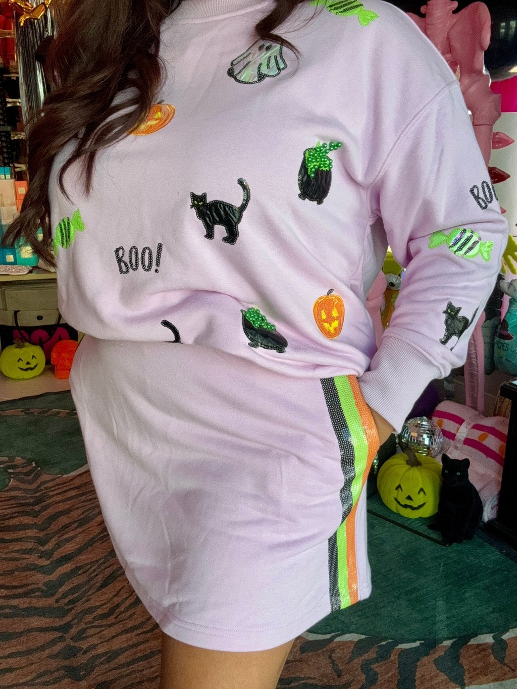 Brianna Cannon • Lavender Spooky Season Sweatshirt