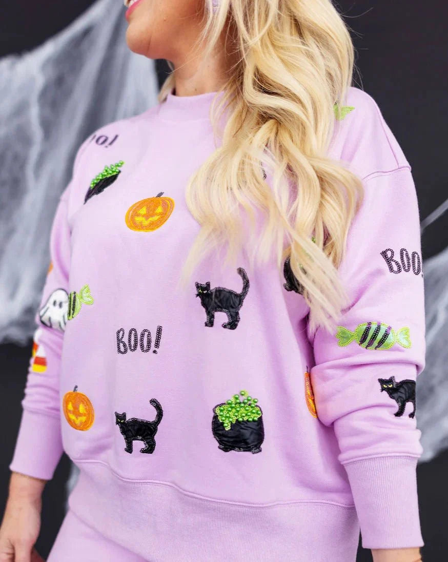 Brianna Cannon • Lavender Spooky Season Sweatshirt