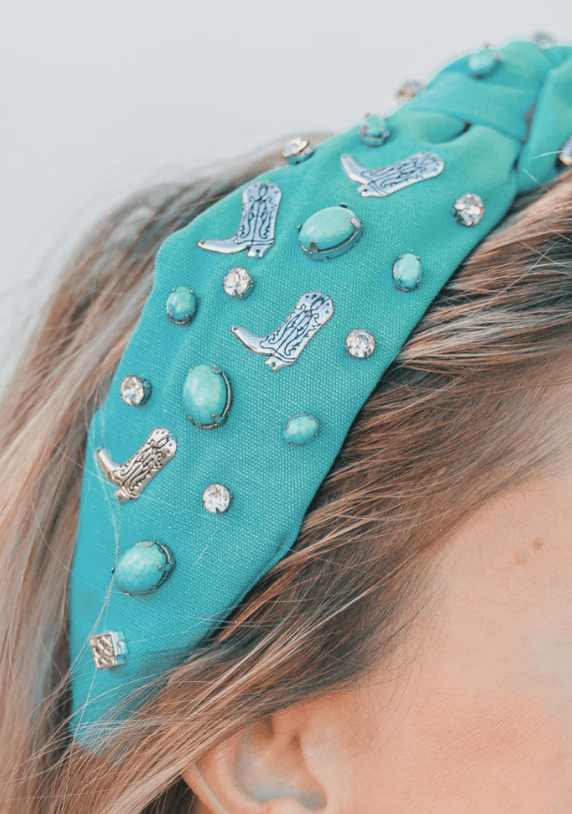 Brianna Cannon - Let's Go Girls Turquoise Boot Headband