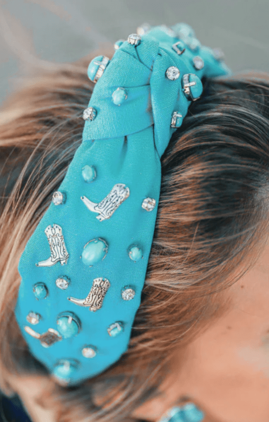 Brianna Cannon - Let's Go Girls Turquoise Boot Headband