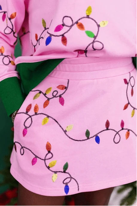 Brianna Cannon • Merry & Bright Christmas Lights Skort