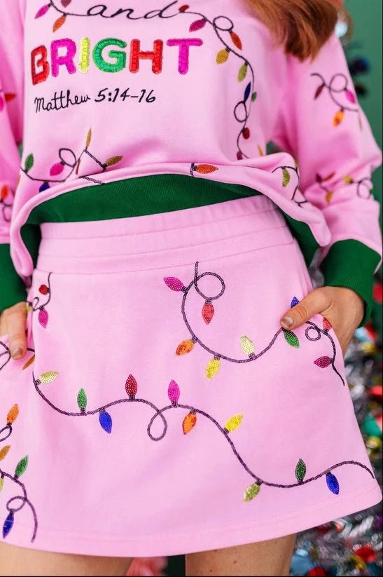 Brianna Cannon • Merry & Bright Christmas Lights Skort