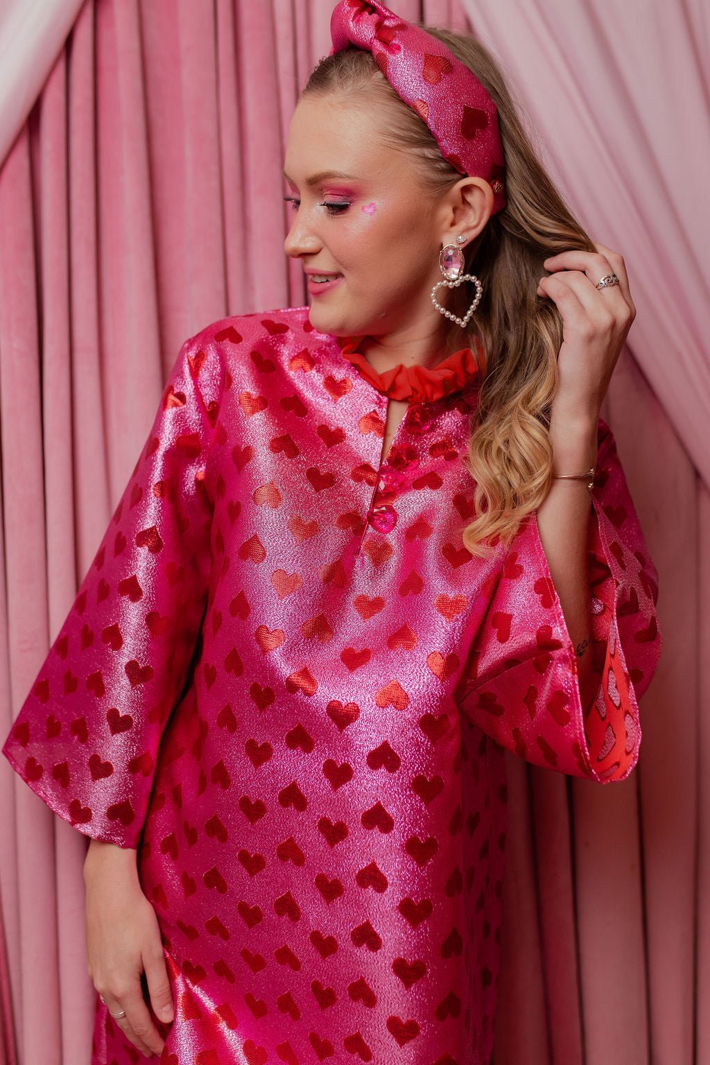 Brianna Cannon - Metallic Hearts Caftan