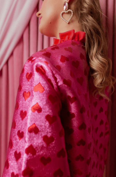 Brianna Cannon - Metallic Hearts Caftan