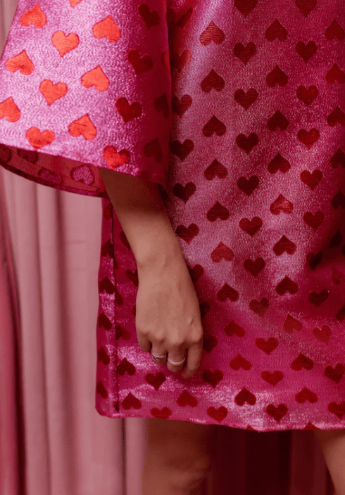 Brianna Cannon - Metallic Hearts Caftan