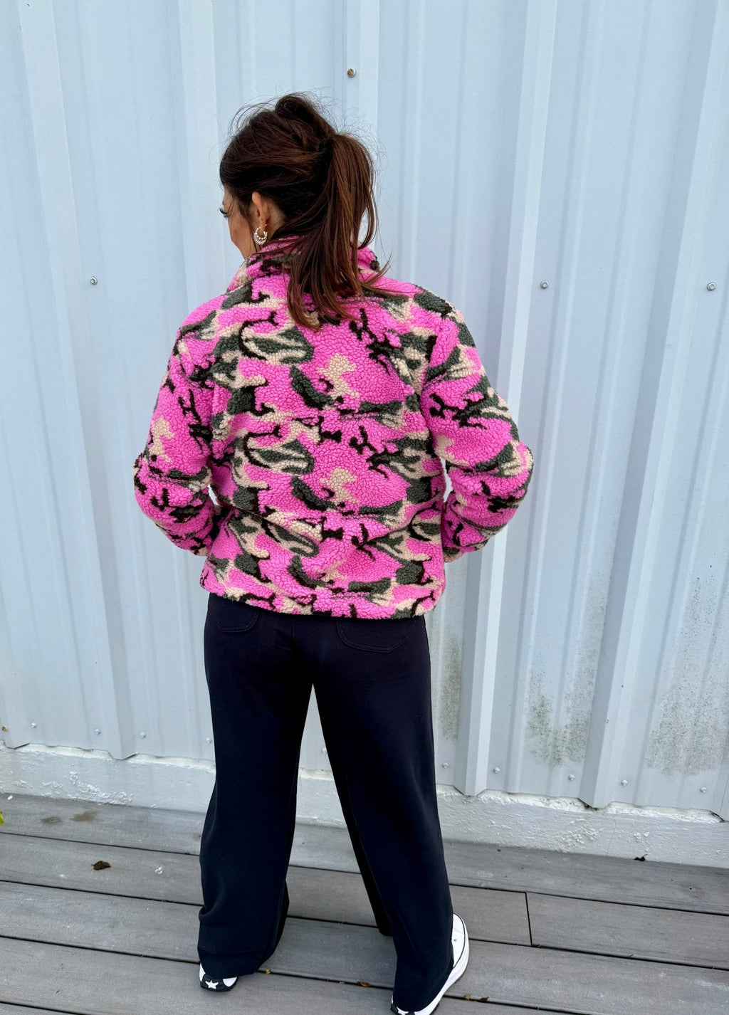 Brianna Cannon Pink Camo Pile Fleece Jacket