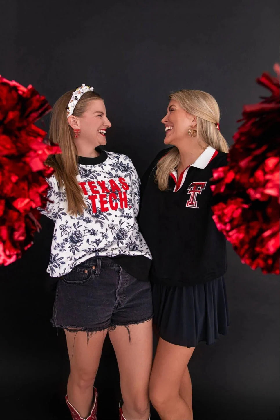 Brianna Cannon • TEXAS TECH FLORAL TOILE SWEATSHIRT