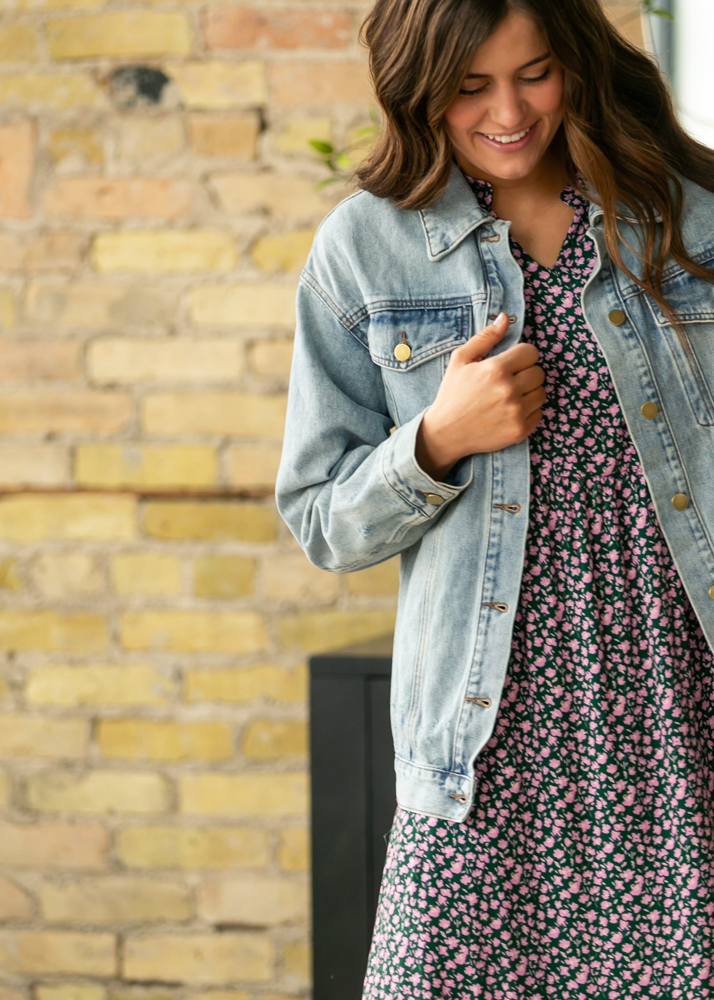 Brinx Light Wash Oversized Denim Jacket