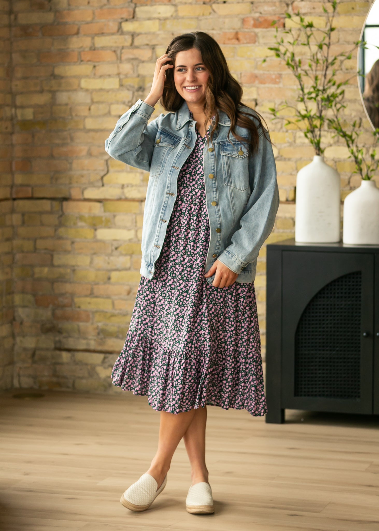 Brinx Light Wash Oversized Denim Jacket