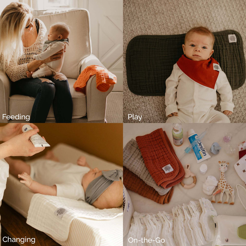 Estes Set - Muslin Burp Cloths (4 Pack)