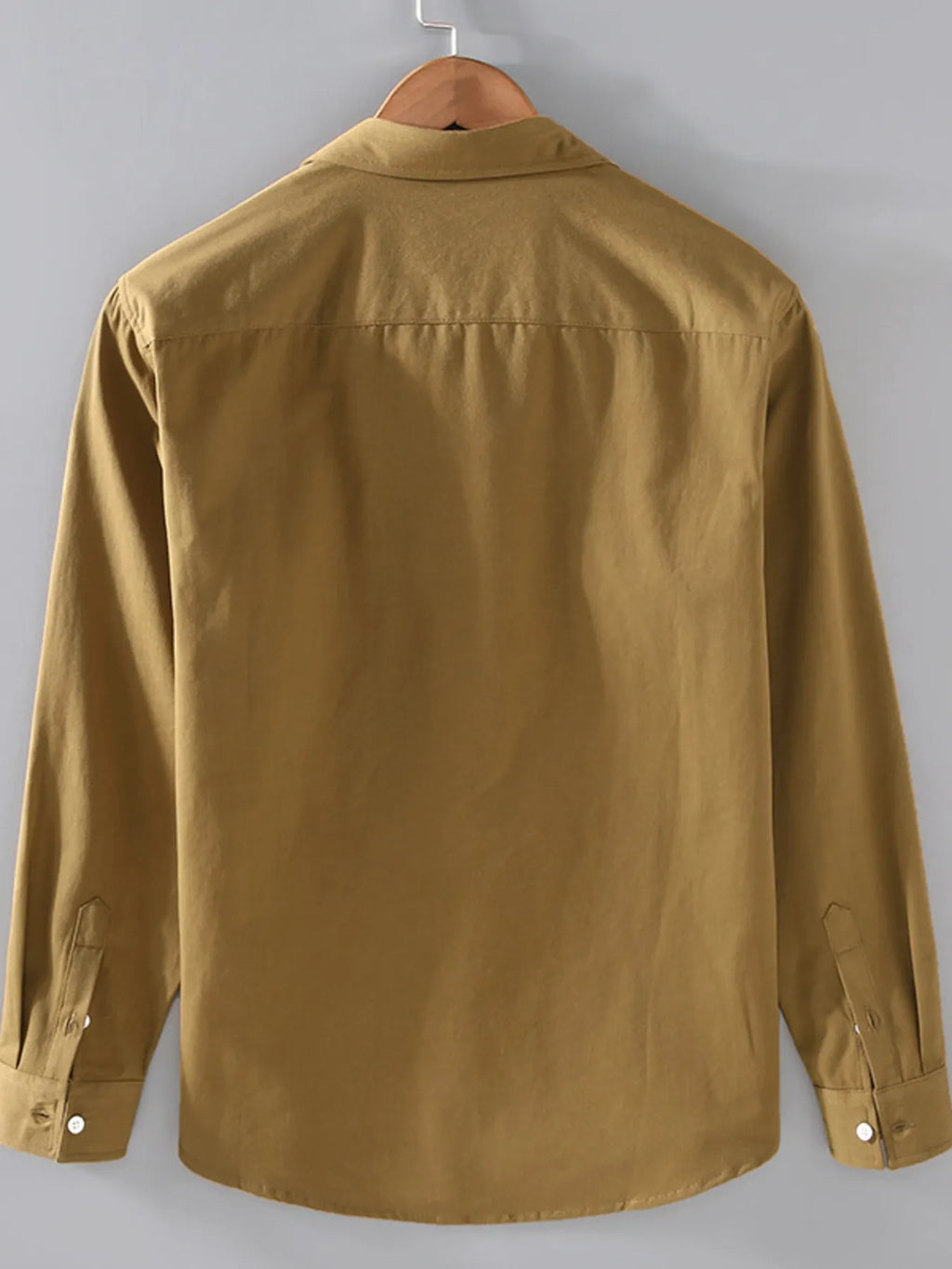 Men's Plus Size Button Up Long Sleeve Shirt