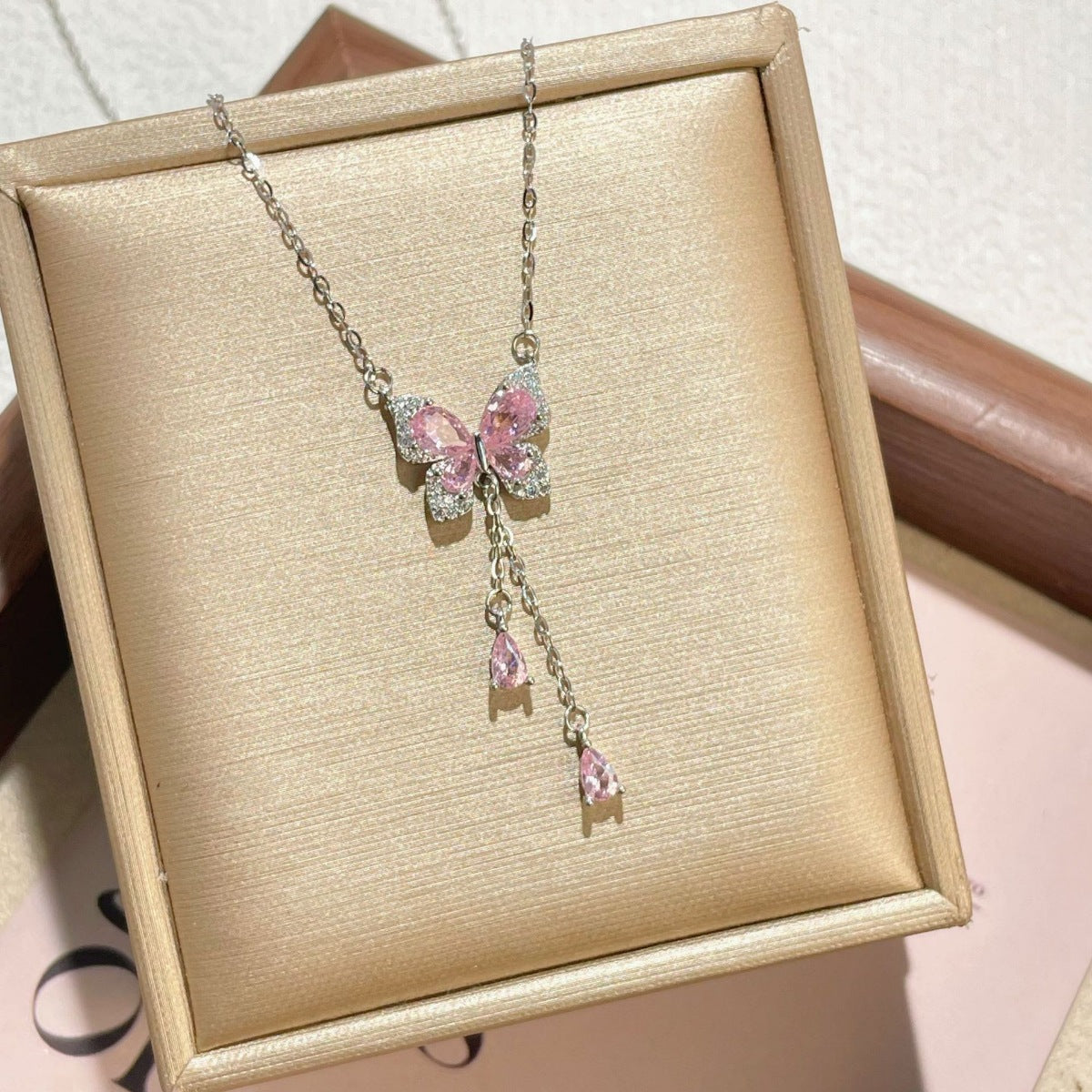 925 Sterling Silver Butterfly Necklace