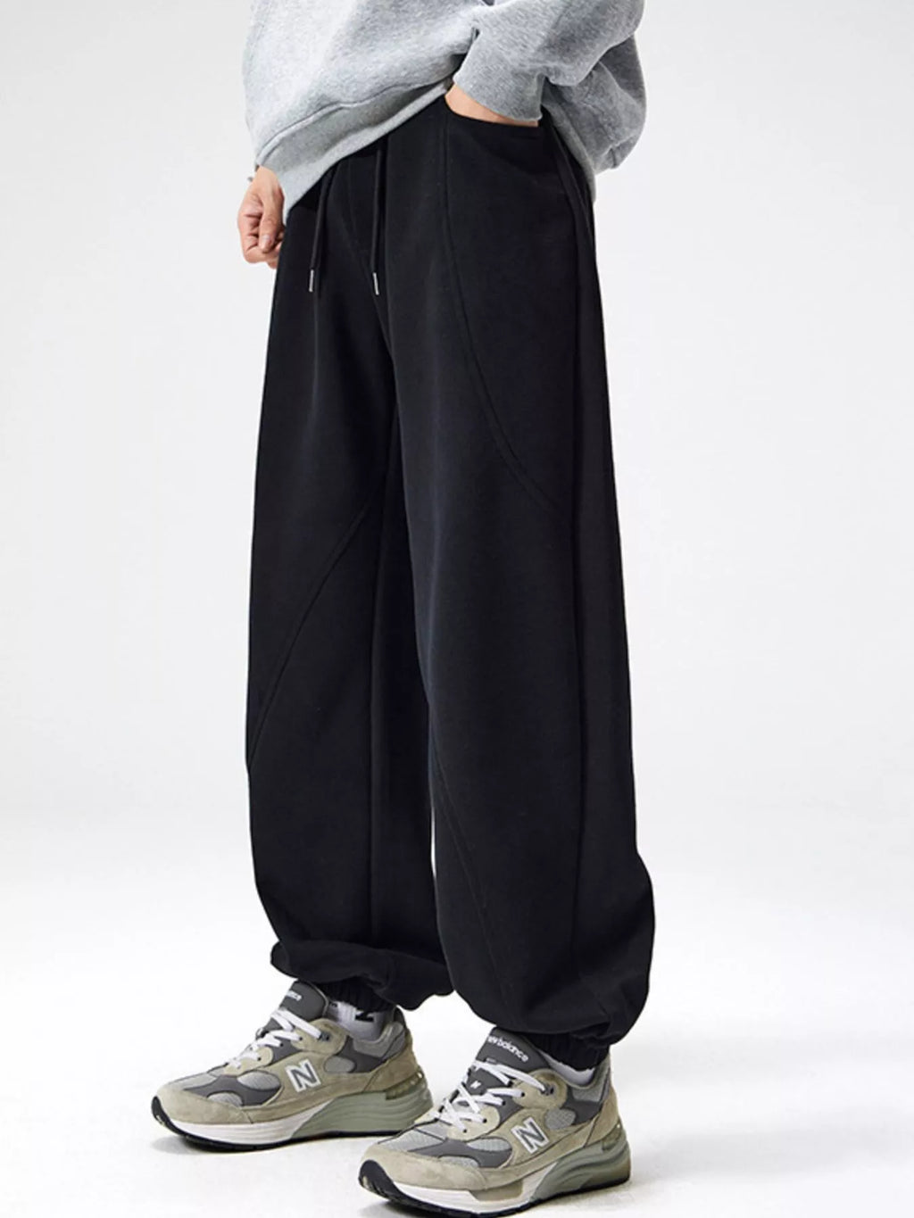 Men's Plus Size Loose Fit Drawstring Sweatpants