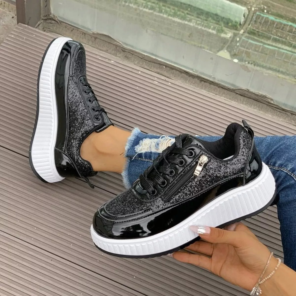Lace Up Platform Sneakers