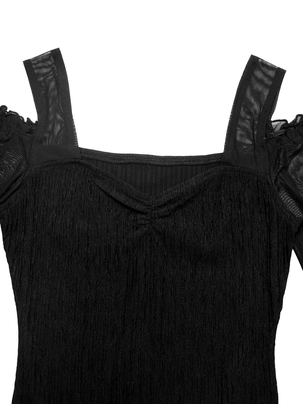 Cold Shoulder Flounce Sleeve Bodysuit