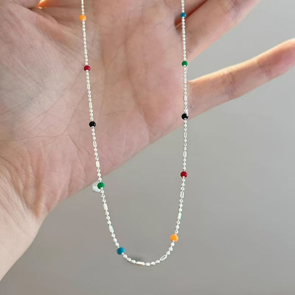 925 Sterling Silver Bead Necklace