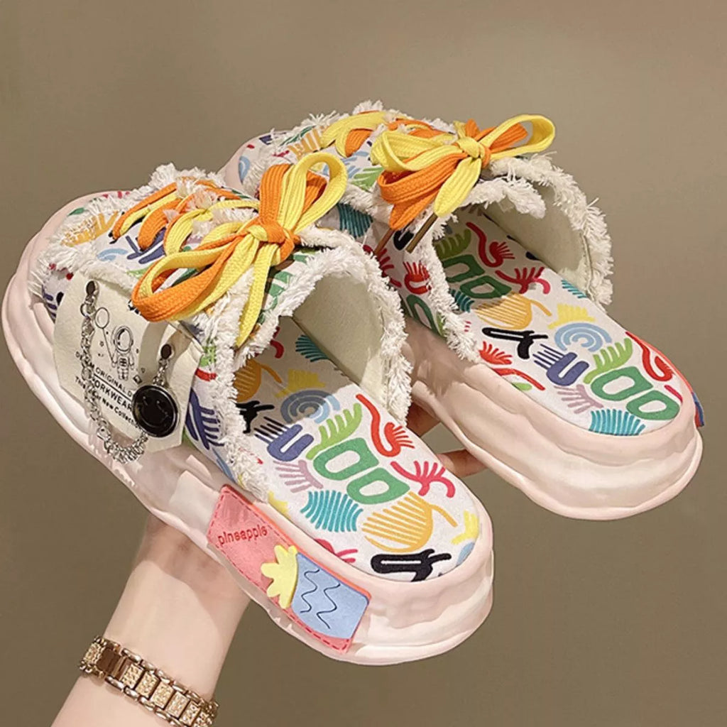 Open Toe Lace Up Sandals