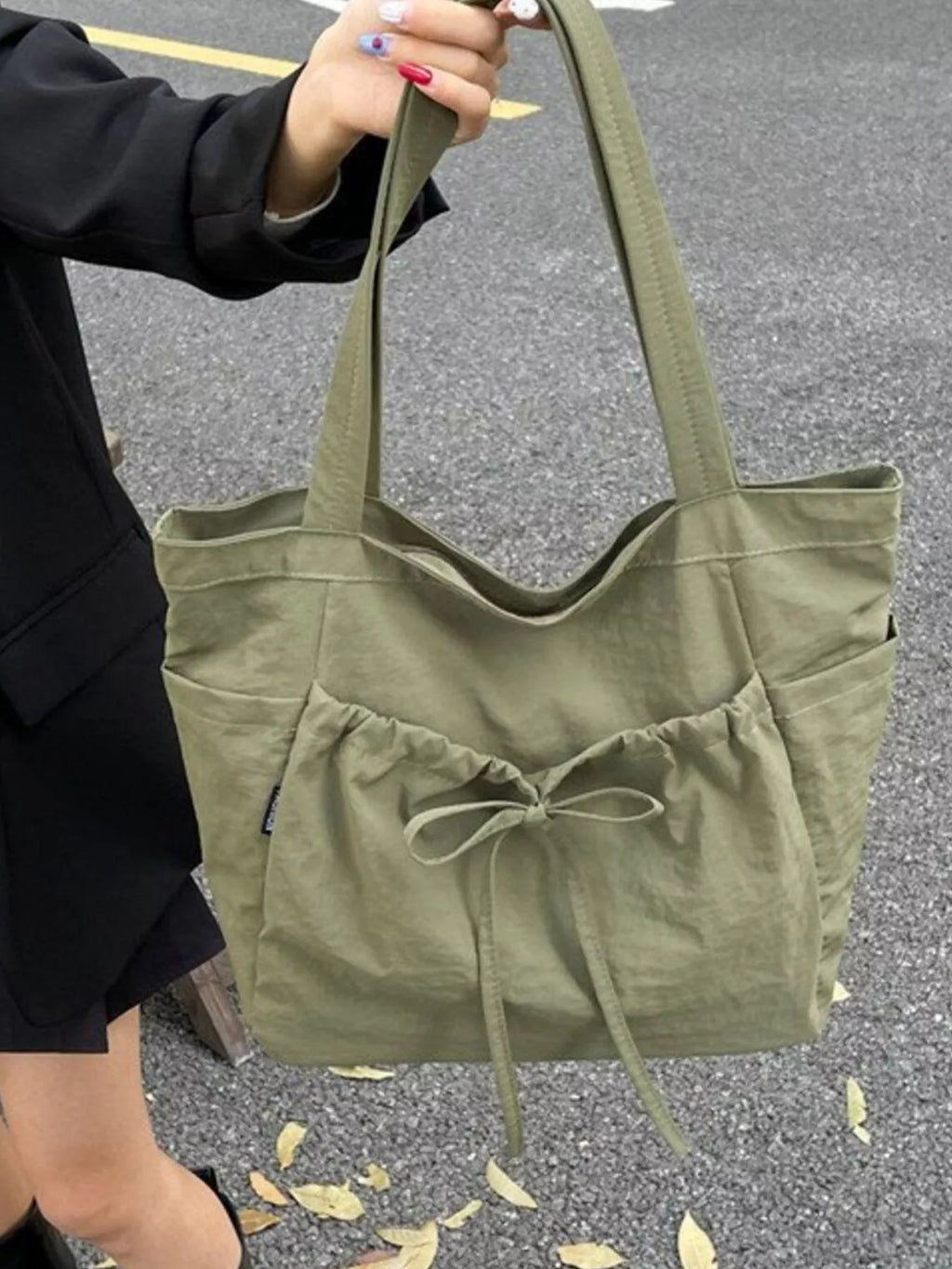 Lightweight Bow Decor Handbag